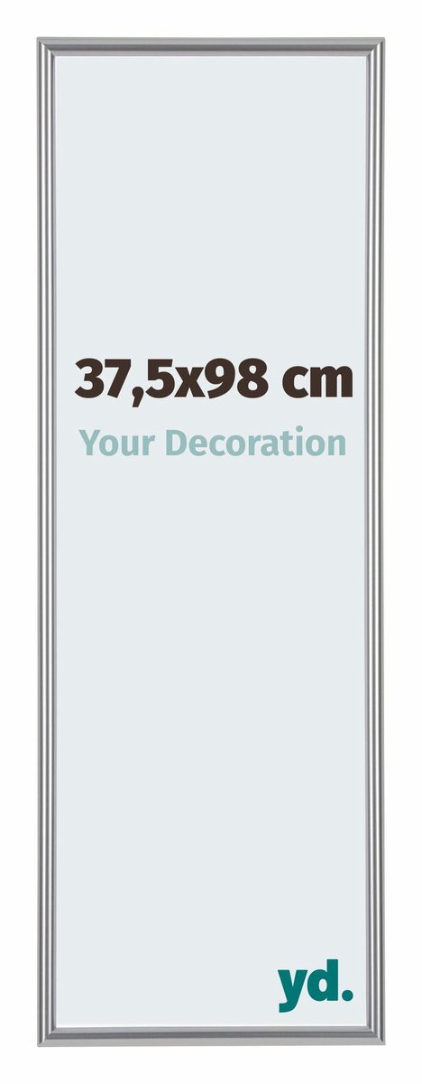 yd. Your Decoration - Fotolijst 37,5x98 cm - Kunststof - Zilver Hoogglans - Annecy
