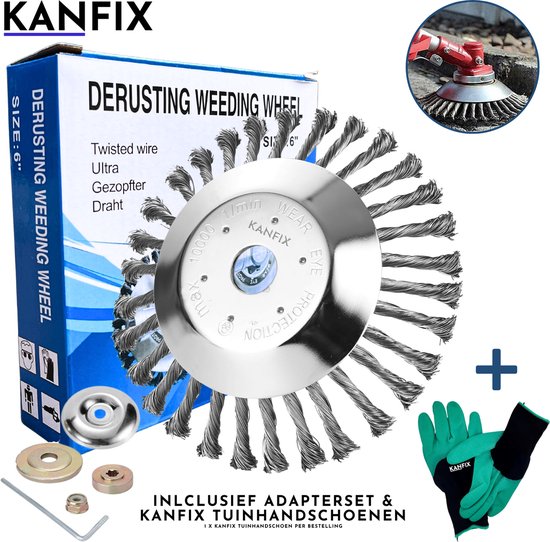 Onkruidborstel voor bosmaaier en bosmaaier, universele pasvorm incl