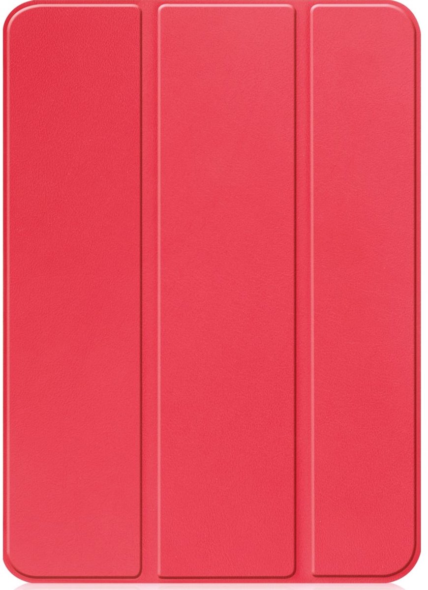 Mobigear Tablethoes geschikt voor Apple iPad 11 (2025) Hoes | Mobigear Tri-Fold Bookcase - Rood