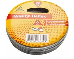Deltafix Waslijn 10M. metaaldraadkern 3.5mm. Deltex.