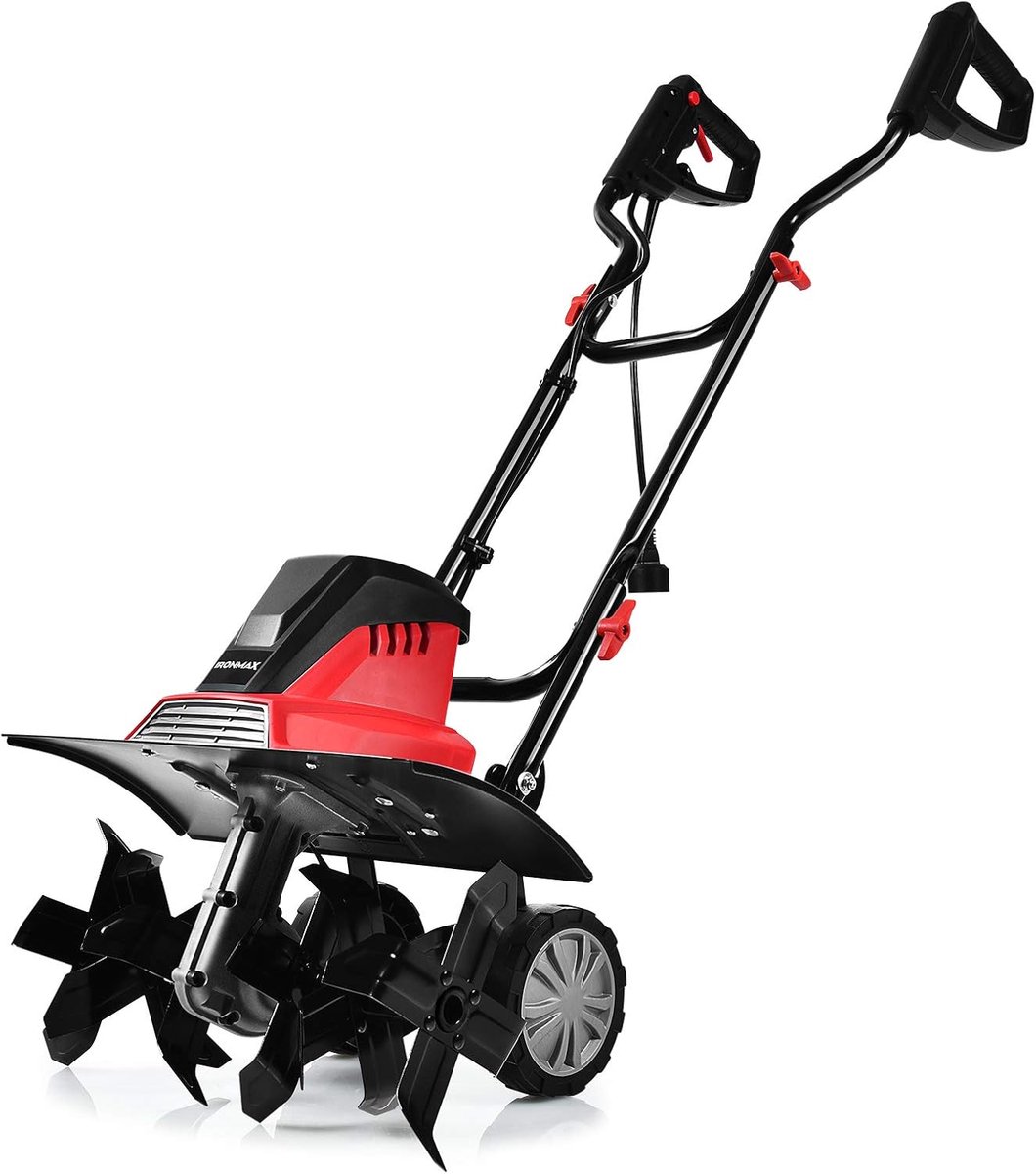 COSTWAY Elektrische grondfrees, tuinfrees, 6 hakmessen, 1500 W, 22 cm werkdiepte, 43 cm werkbreedte, 400 omw/m
