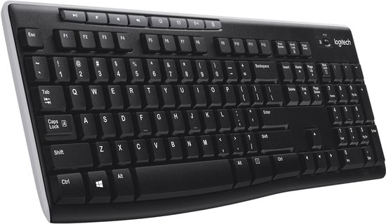 Logitech K270 (wireless, ISO, Black)