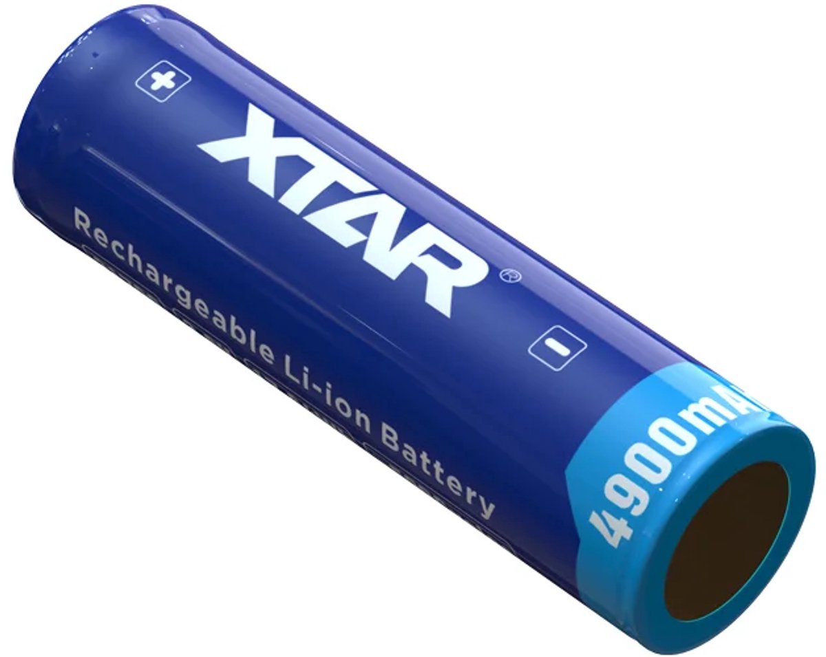 21700 - 4900mAh 10A Beschermde Oplaadbare Lithium-Ion Batterij met Button Top
