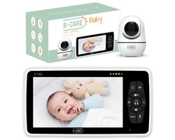 B-Care Star Supreme - Babyfoon Met Camera - 5.0 Inch HD Baby Monitor - Uitbreidbaar Tot 4 Camera's - Zonder Wifi en App