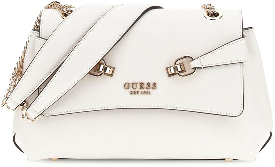 GUESS Sac à épaule bandoulière Lorelei Convertible Xbody Flap Bag Bone Écru