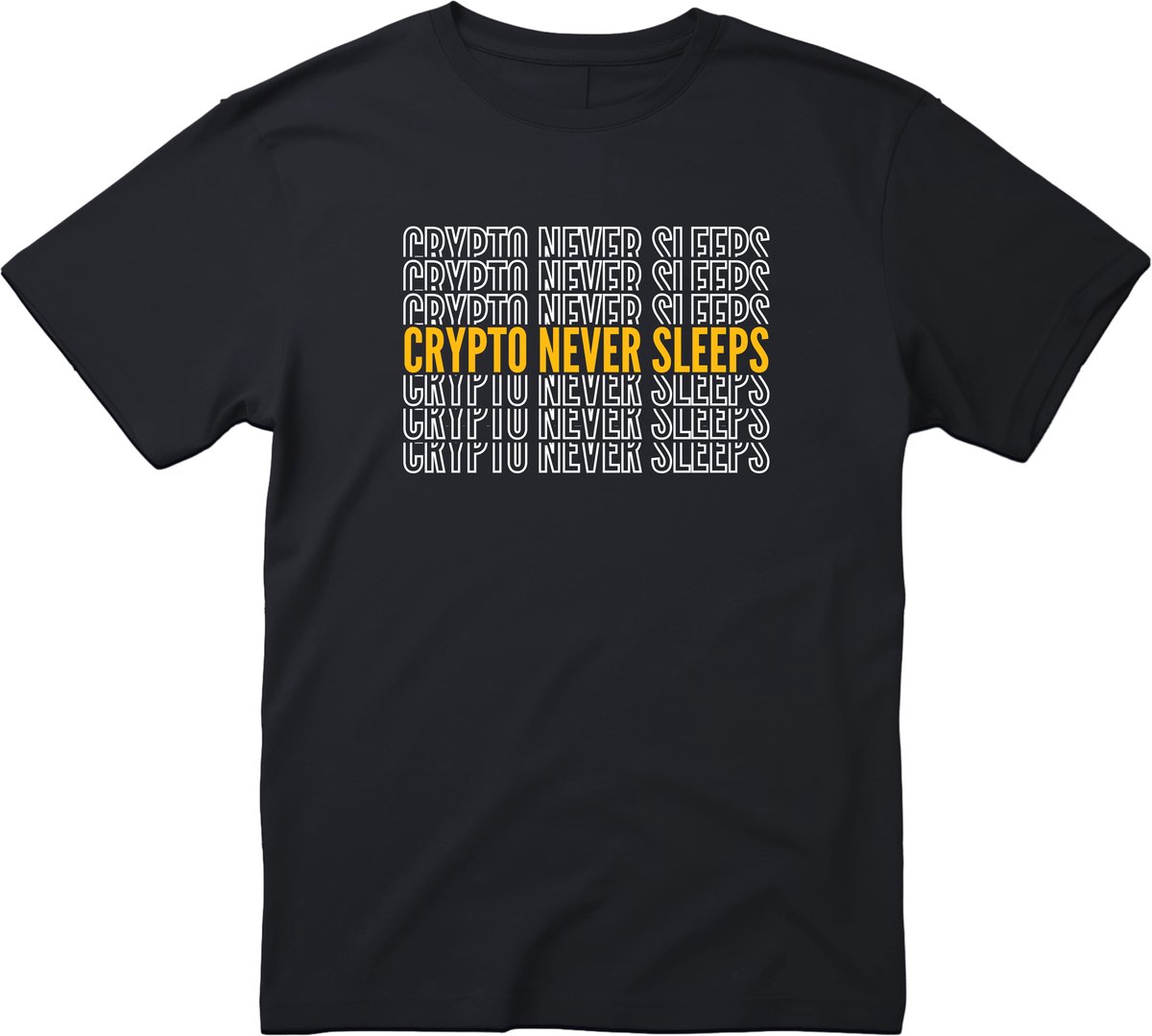 Crypto Never Sleeps T-shirt - Unisex - Keep Mining - Crypto Cadeau - Bitcoin Cadeau - Bitcoin Kleding - Bitcoin Shirt - Crypto cadeau - Bitcoin Merch - Crypto T-shirt - Maat XXL