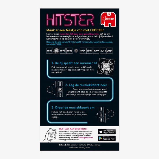 Jumbo - Hitster Original - Nederlandstalig Partyspel - Actiespel