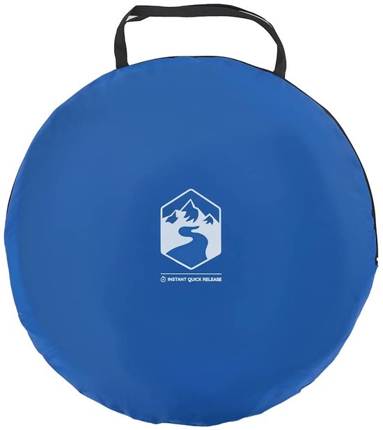 vidaXL - Strandtent - 2-persoons - pop-up - waterdicht - azuurblauw van Vidaxl — afbeelding 4