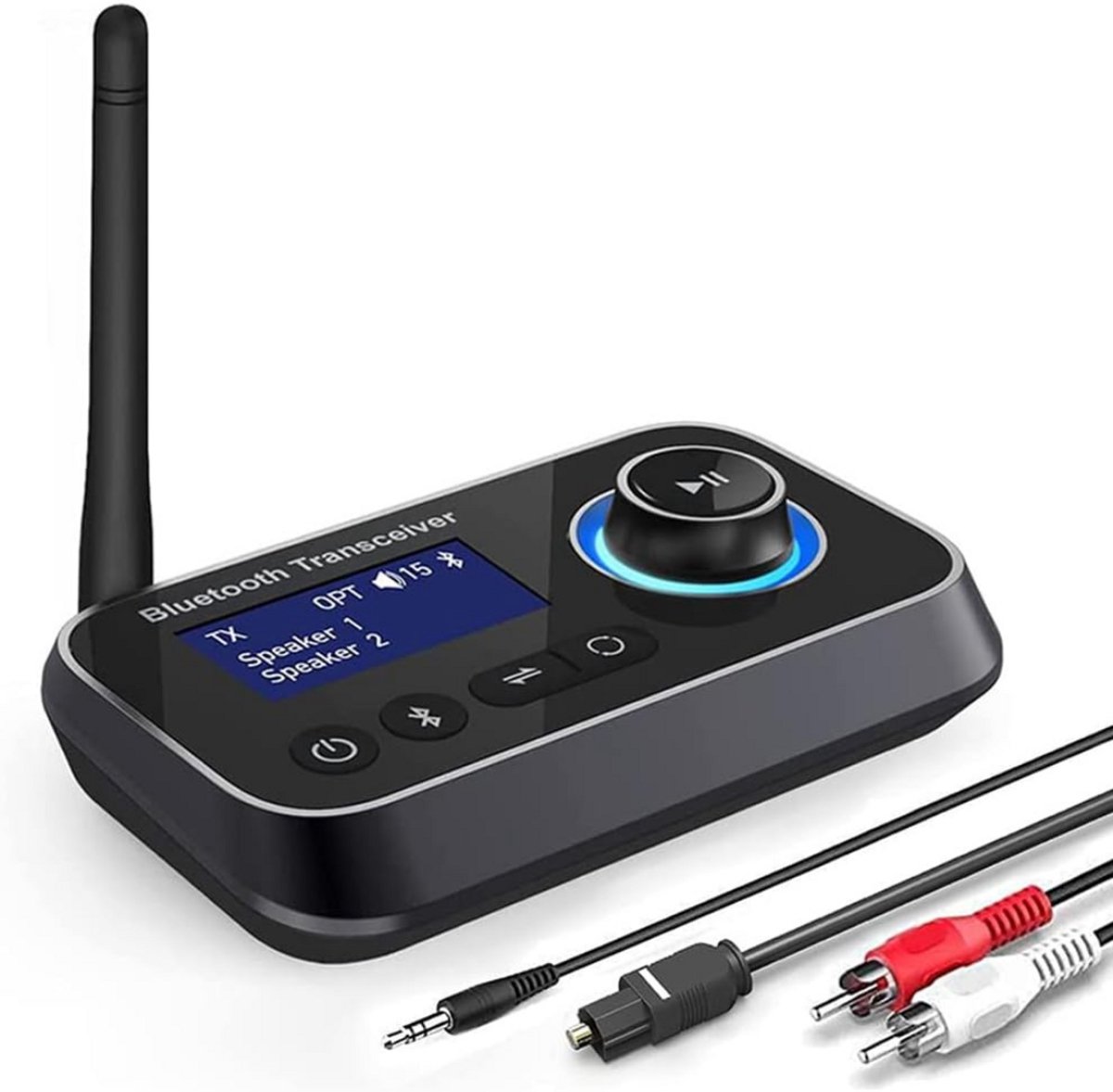 ApexArte® Bluetooth Transmitter - Bluetooth Receiver - Adapter - Zwart