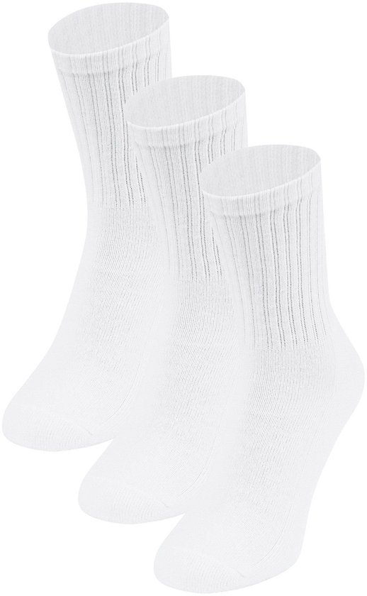 Jako Lot de 3 Chaussettes Longues - Blanc | Taille : 43-46