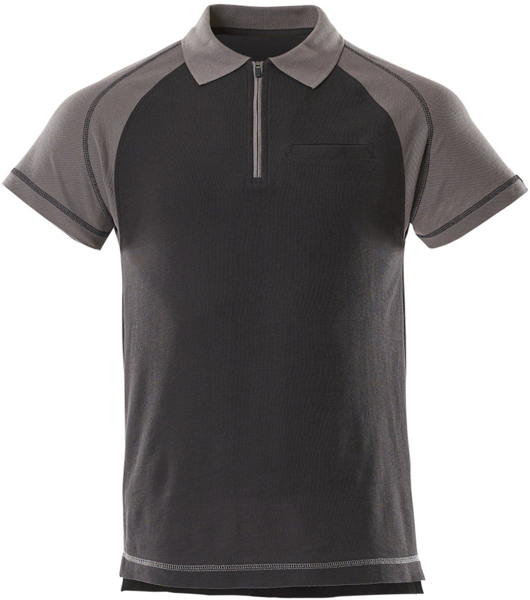 Mascot Image Poloshirt met borstzak 50302-260 - Zwart/Antraciet - XL