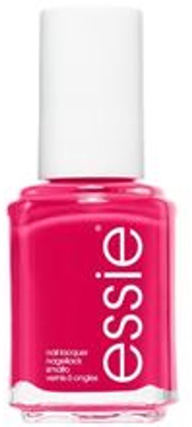 Flesje essie nagellak in een felroze kleur.