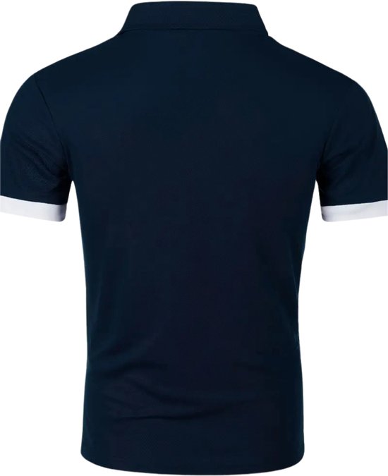 Bovista Golf Shirt Heren - T-shirt - Golfkleding - Golfen - Golf Accessoires - Polo Shirt - Marineblauw - Maat M van Bovista — afbeelding 2