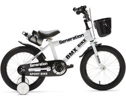 Generation BMX 16 inch Wit – Kinderfiets - Fiets voor kinderen van 4 tot 6 jaar
