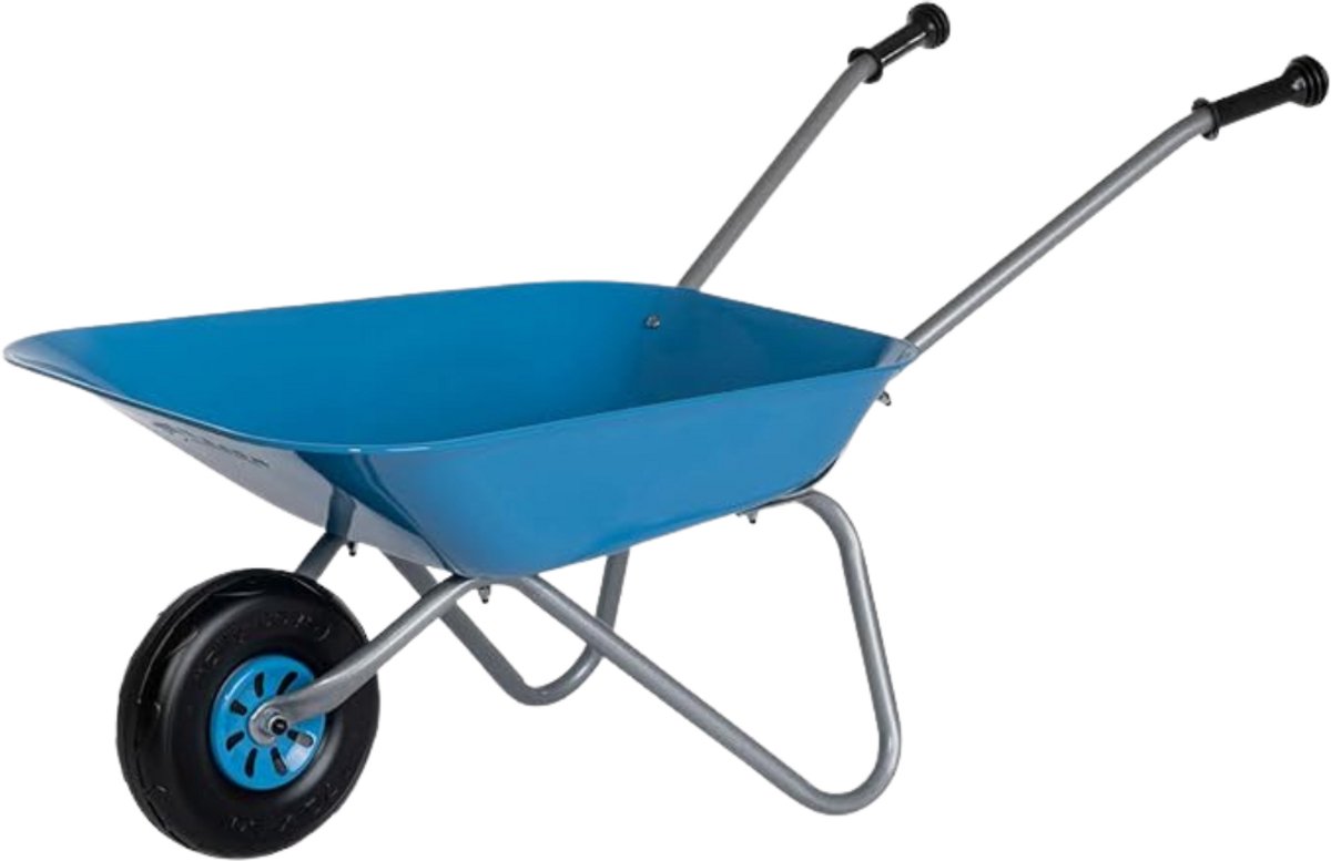 Zylo® Kruiwagen Kind - Kruiwagen Speelgoed - Tuingereedschap Kind - 50x38x13cm - Blauw
