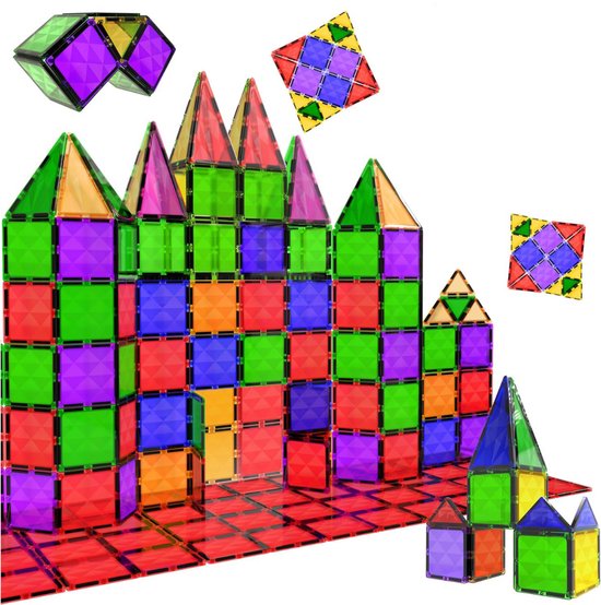 ApexArte® Magnetische Knikkerbaan - Kinderspeelgoed 1 jaar - Magnetic Tiles - Bouwspeelgoed