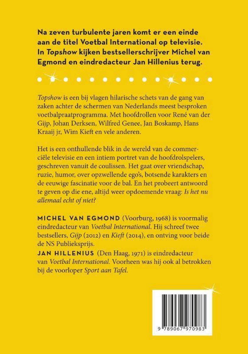 Topshow - back cover