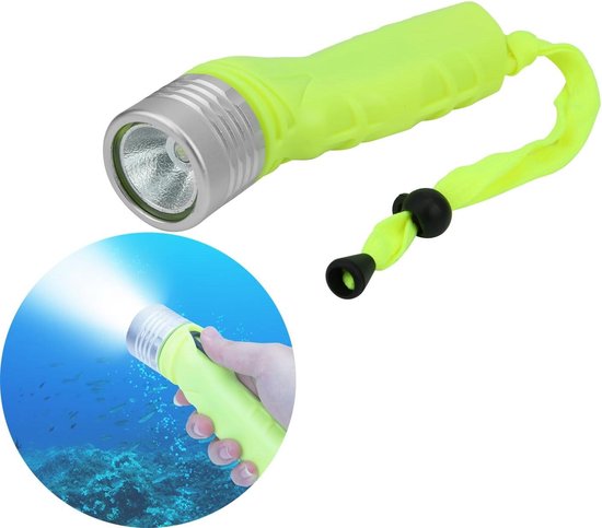 Super Heldere Duikzaklamp Draagbare 200 Meter Duiklampen IPX8 waterdichte Duiklamp Onderwater Jacht Lantaarn Vissen kopen vanaf een prijs van 13
