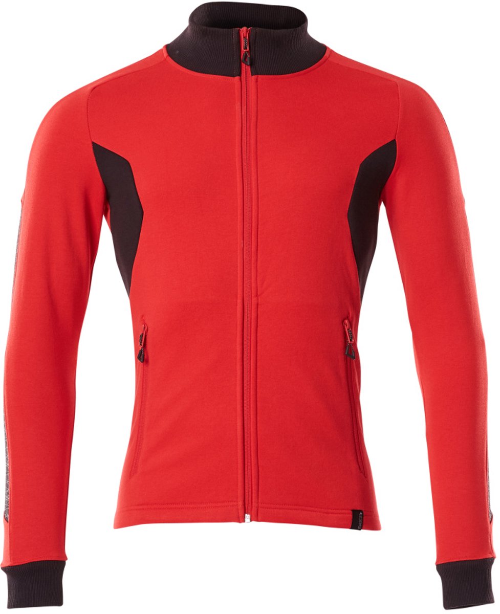 Mascot Accelerate Sweatshirt met rits 18484-962 - signaalrood/zwart - M