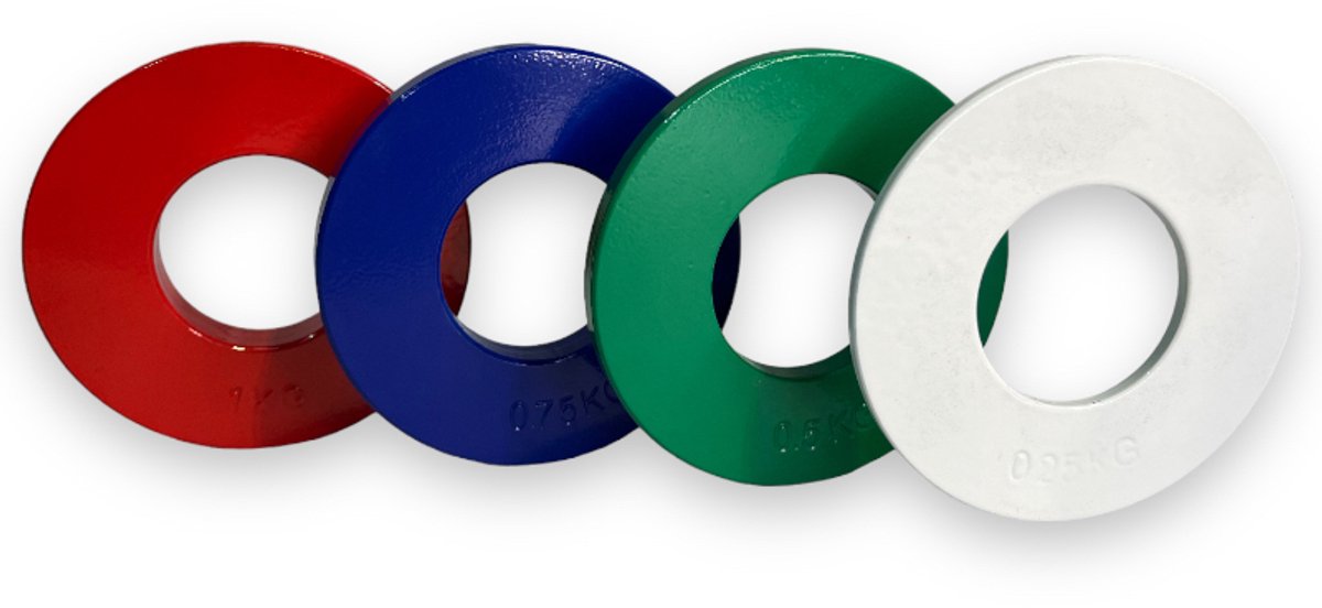 Padisport Micro plate voordeelset - halterschijven - halterschijven 50mm - gewicht platen - weight plates - dumbell schijven - 50mm halterschijf