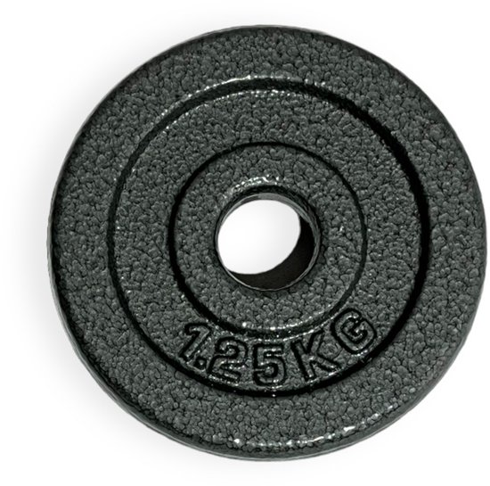 Gorilla Sports Halterschijf 1,25 kg Gietijzer Zwart kopen