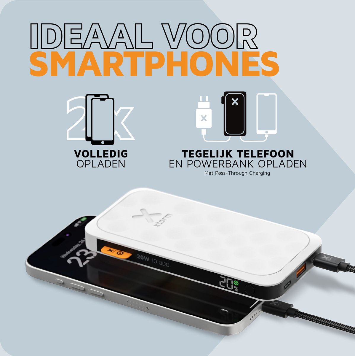Xtorm Fuel Series 5 Powerbank 10.000 mAh Airport Proof Wit - afbeelding 3