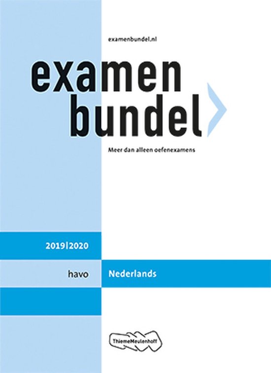 Examenbundel havo Nederlands 2019/2020 - cover