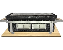 Keij Kamado Hibachi keramische tafelgrill Zwart
