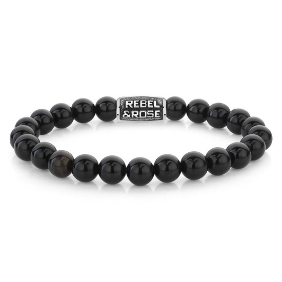 Rebel & Rose Gioielli Bracciale Donna Black Velvet Gold 4 Mm