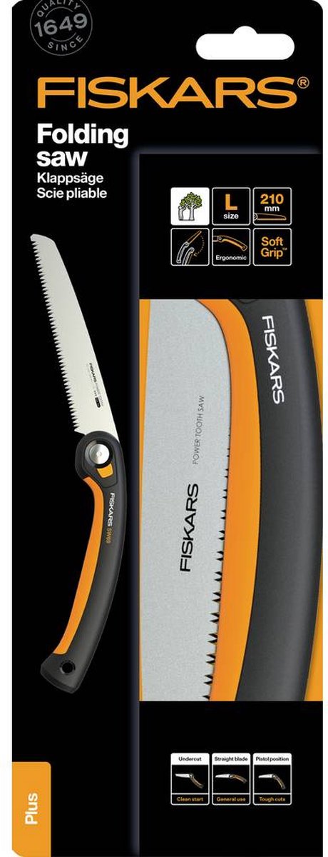 Fiskars Plus Série - Scie pliante - Poignée ergonomique