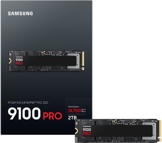 Samsung 9100 PRO - Interne SSD - PCIe 5.0 - NVMe M.2 - 2 TB