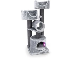 Petrebels Victoria 125 krabpaal - Grijs - 48,5 x 48,5 x 125 cm - stabiel