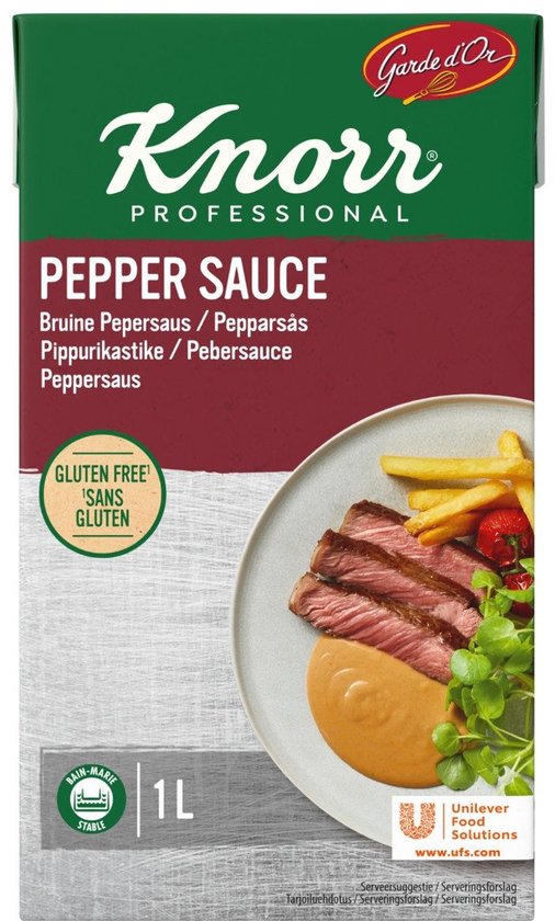 Knorr Garde D Or Bruine Pepersaus Pak 1 Ltr Bol knorr-garde-d-or-bruine-pepersaus-pak-1-ltr-bol