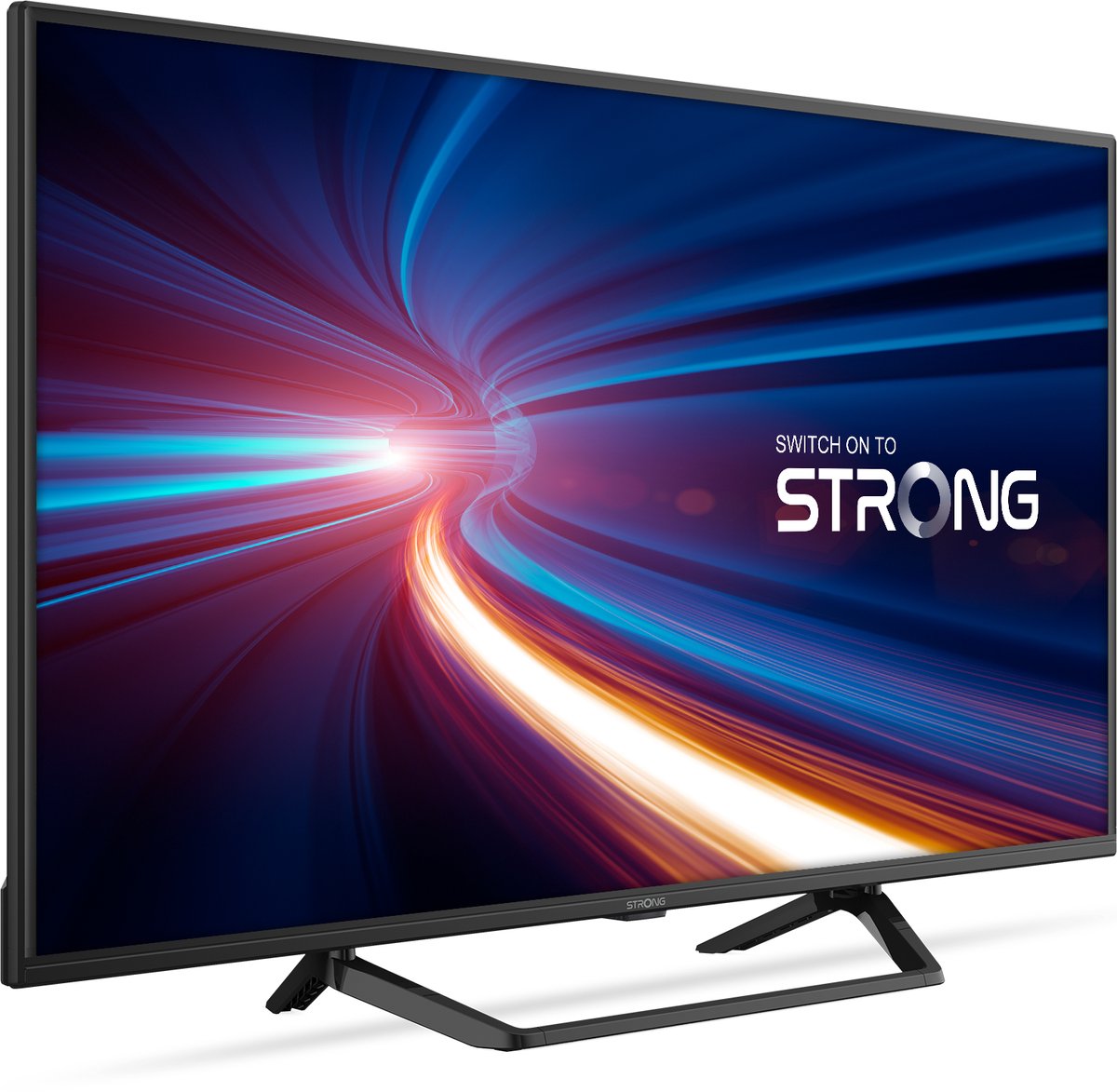 STRONG - Full HD TV 40" (99 cm) SRT40FF2003C - Drievoudige tuners - 3 HDMI-poorten (1 ARC) + 2 USB-poort + Optisch + Mini-AV + Terrestrisch/Sat - Zwart - STRONG - €276,65
