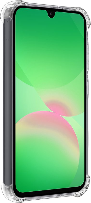Transparante TPU siliconen hoes voor smartphone met versterkte hoeken.