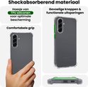 Transparante hoes van schokabsorberend TPU siliconen, comfortabele grip, gevoelige knoppen en functionele uitsparingen.