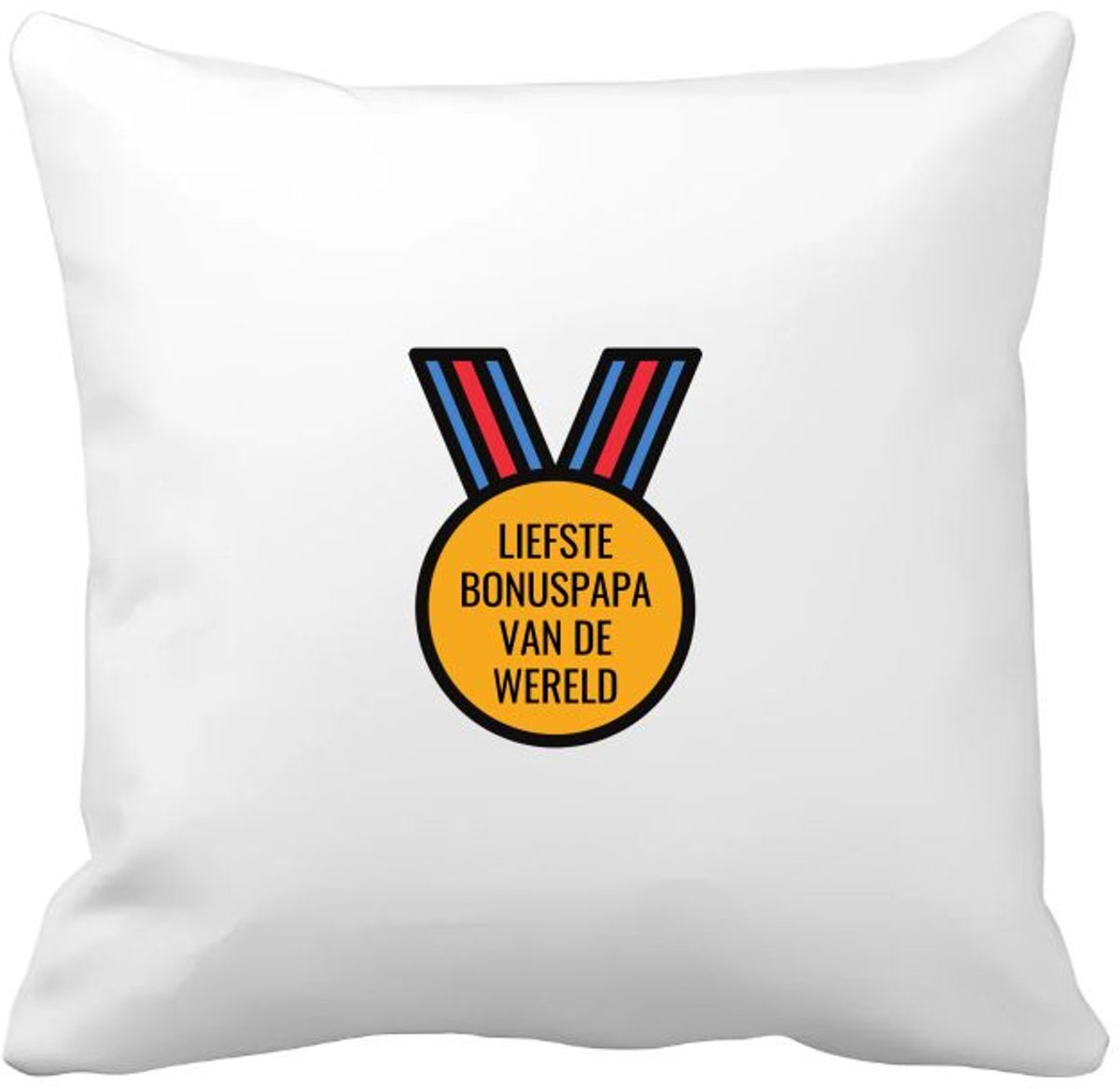 Akyol liefste bonuspapa van de wereld Kussen hoes - Papa - de liefste bonusvader - vader cadeautjes - vaderdag - verjaardagscadeau - verjaardag - cadeau - geschenk - kado - gift - vader artikelen - 40 bij 40 cm Multicolor