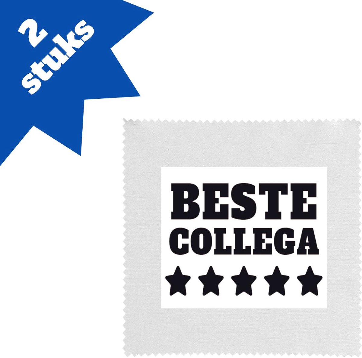 Akyol - beste collega brillendoekjes - Beste collega - teamgenoot - cadeau - 17,8 bij 17,8 cm - 2 stuks