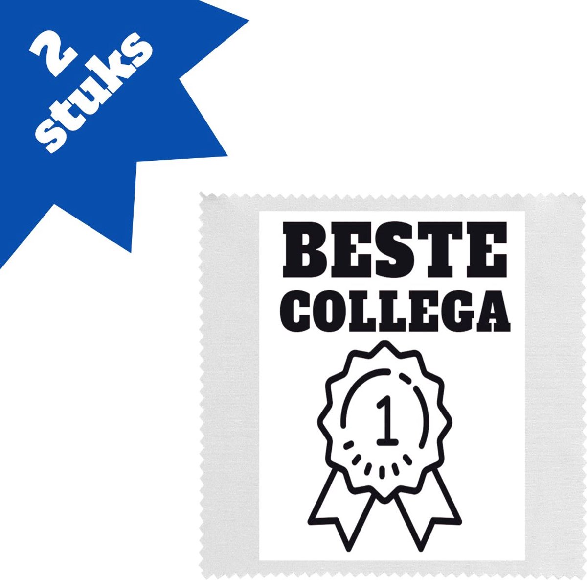 Akyol - beste collega brillendoekjes - Beste collega - teamgenoot - cadeau - 17,8 bij 17,8 cm - 2 stuks