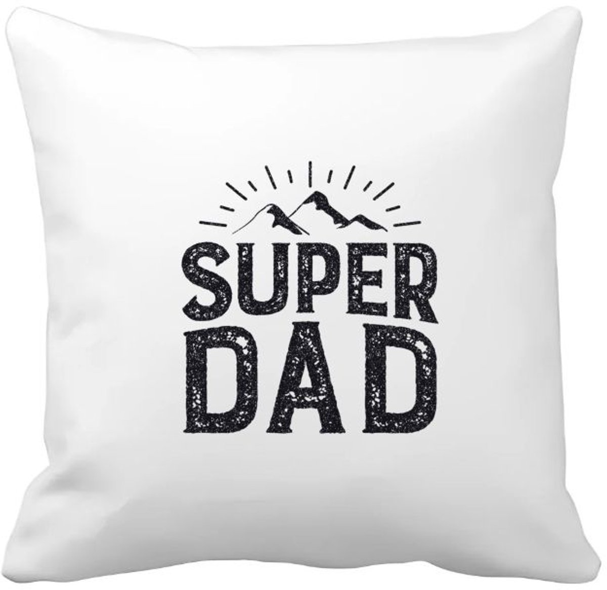 Akyol super dad Kussen hoes - Papa - vader - cadeau - vaderdag - 40 bij 40 cm Multicolor