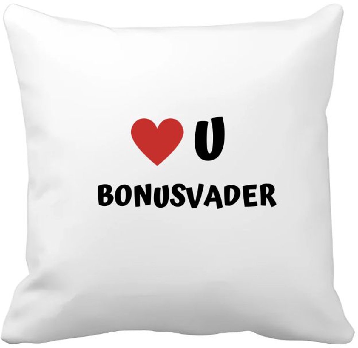 Akyol love u bonusvader Kussen hoes - Papa - de liefste bonusvader - vader cadeautjes - vaderdag - verjaardag - geschenk - kado - 40 bij 40 cm Multicolor