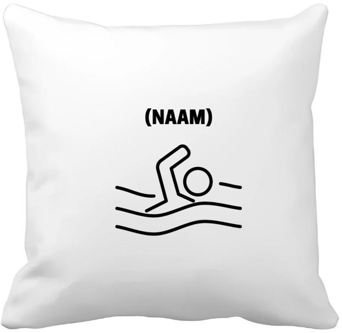 Akyol zwemmer met je eigen naam Kussen hoes - Zwemmen - sport liefhebbers - mensen die houden van zwemmen - zwemdiploma - zwemcadeau - verjaardagscadeau - verjaardag - cadeau - kado - geschenk - gift - 40 bij 40 cm Multicolor