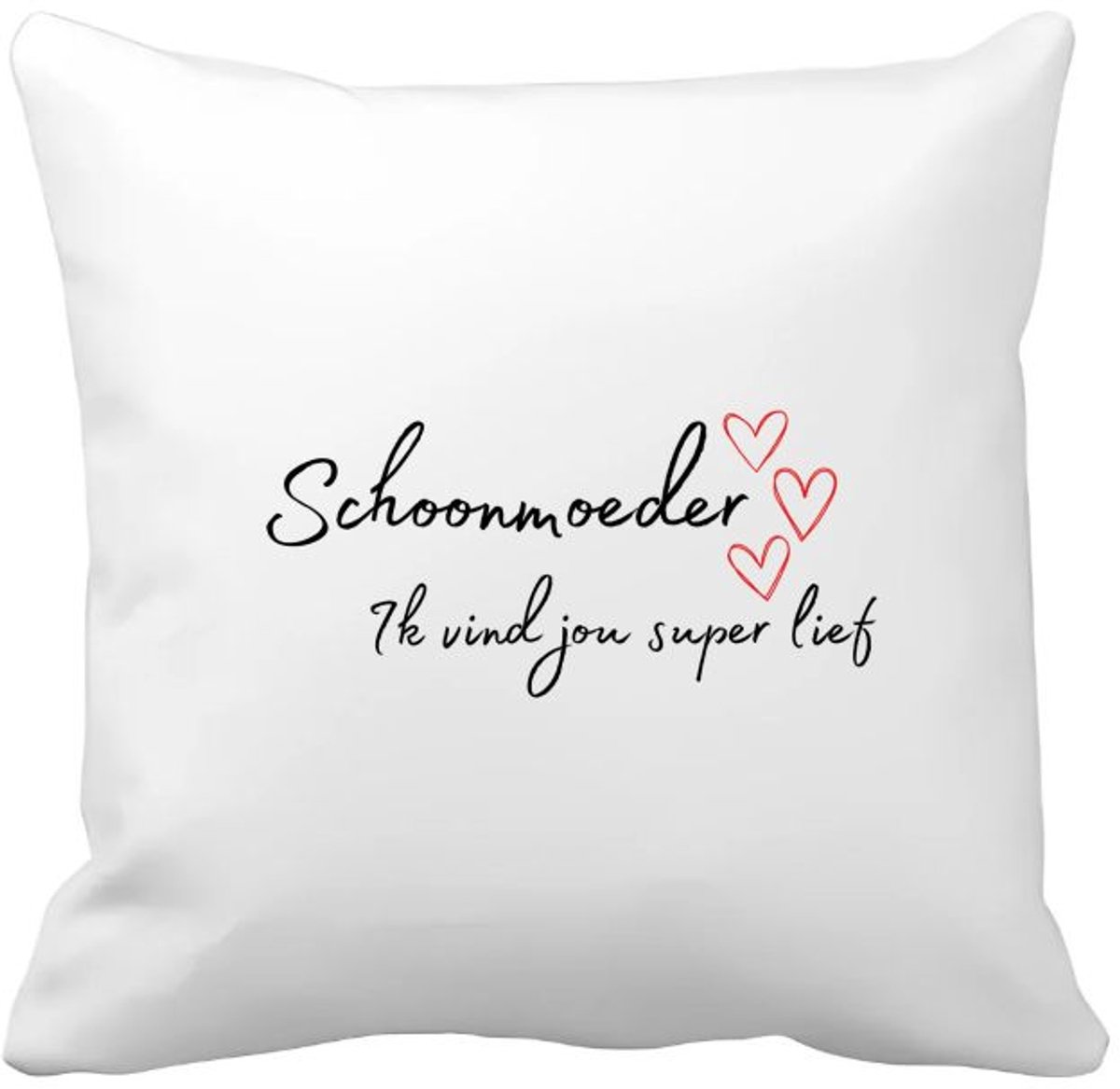 Akyol schoonmoeder ik vind jou super lief Kussen hoes - Mama - de liefste schoonmoeder - moeder cadeautjes - moederdag - verjaardag - geschenk - kado - 40 bij 40 cm Multicolor