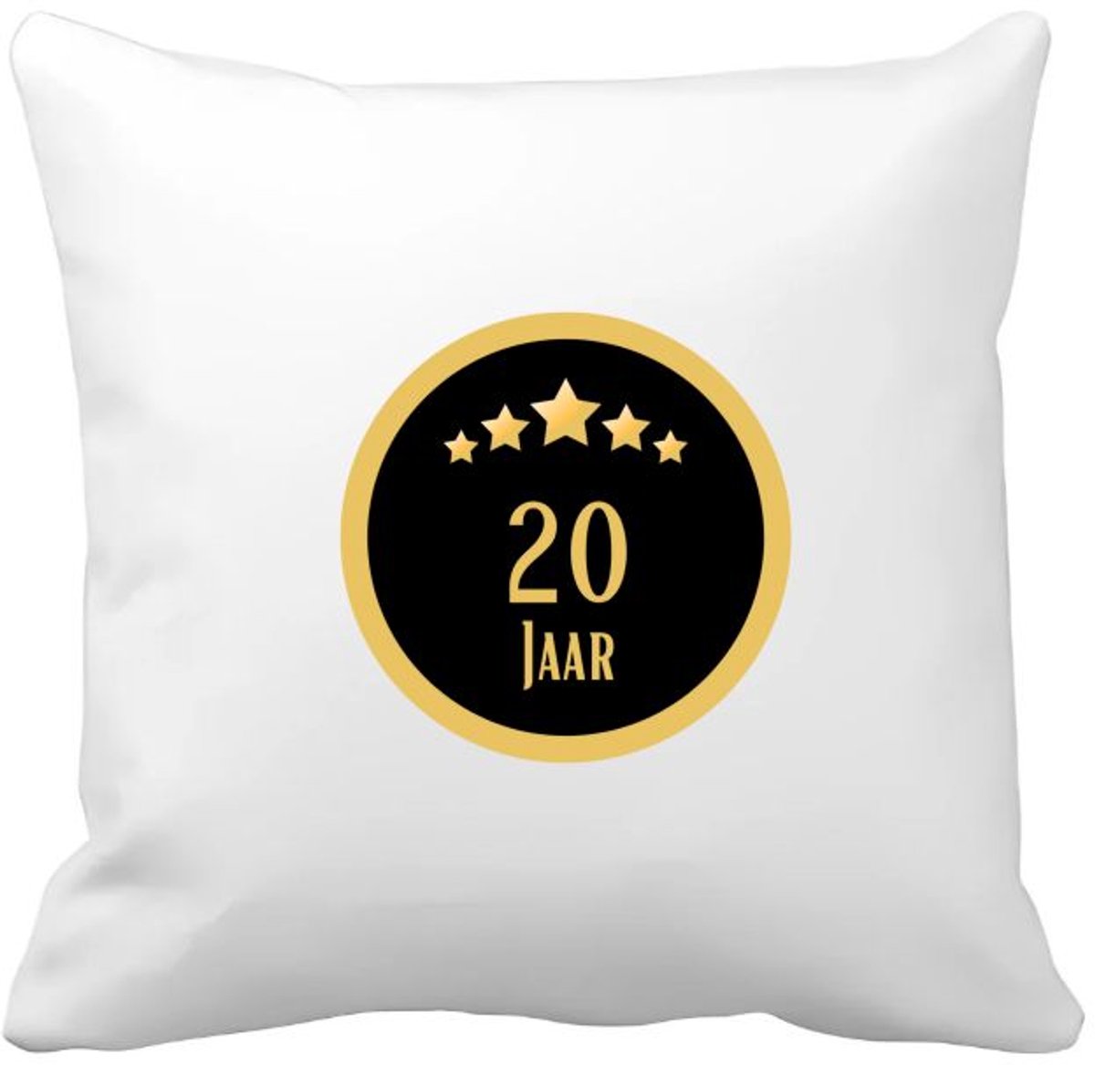 Akyol 20 jaar Kussen hoes - Hoera 20 jaar - iemand die 20 jaar is geworden of 20 jaar lang een relatie hebben of getrouwd zijn - verjaardagscadeau - verjaardag - cadeau - kado - geschenk - gift - relatie - trouwdag - jubileum - 40 bij 40 cm Multicolor