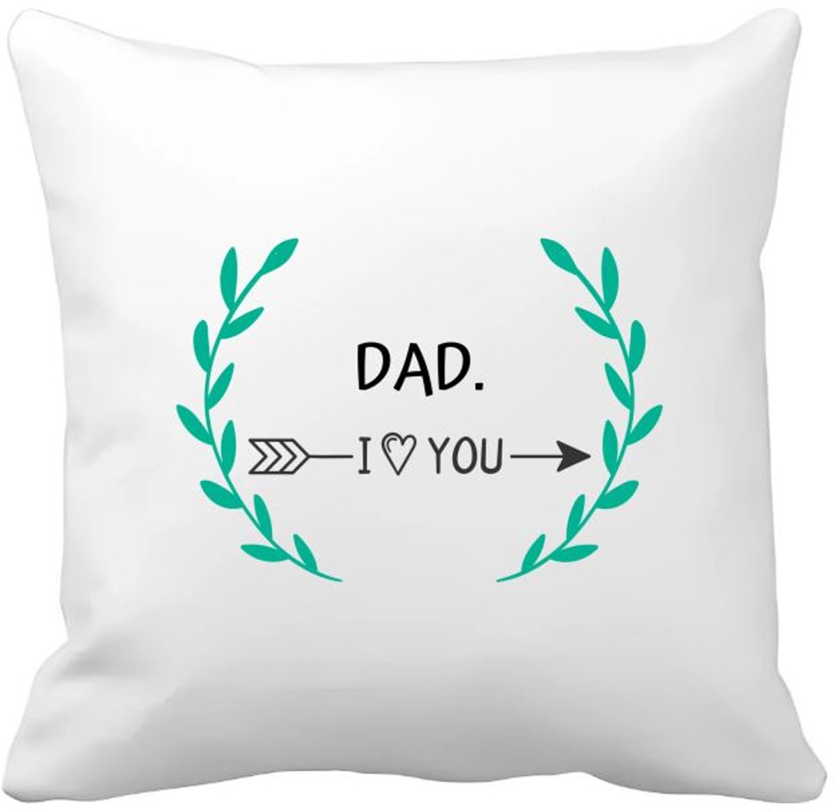 Akyol dad i love you Kussen hoes - Papa - de liefste vader - vader cadeautjes - vaderdag - verjaardag - geschenk - kado - 40 bij 40 cm Multicolor