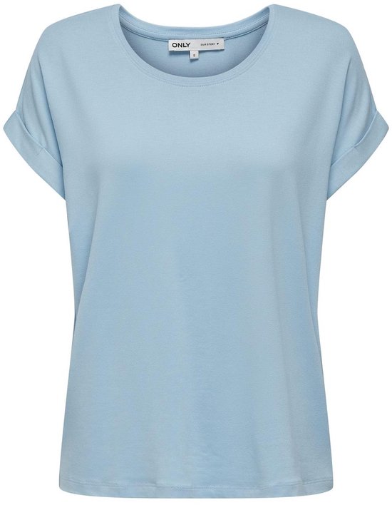 ONLY ONLMOSTER S/S O-NECK TOP NOOS JRS Dames T-shirt - Clear Sky