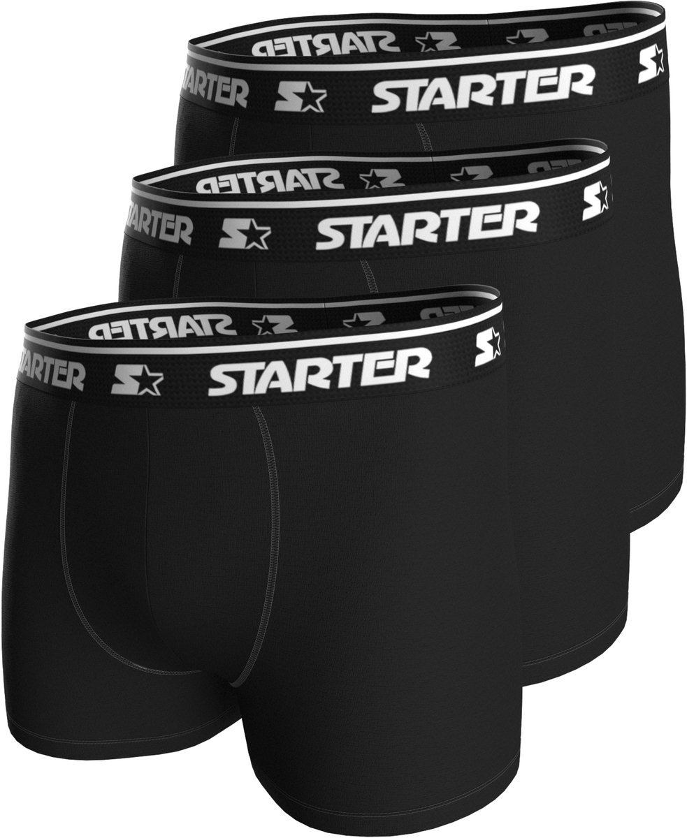 STARTER Boxers - 3-pack - Zwart - Maat S