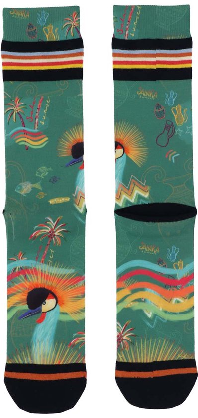 XPOOOS & AFNF - Chaussettes homme Sunset Sahara - Lot de 1 - Pointures 39 à 42