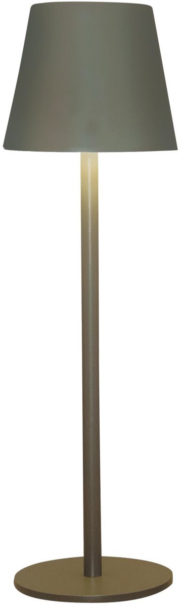 Draadloze Tafellamp | 27,5 x 9 cm | Warmwit dimbaar | Mat Olijfgroen | Anna's Collectie