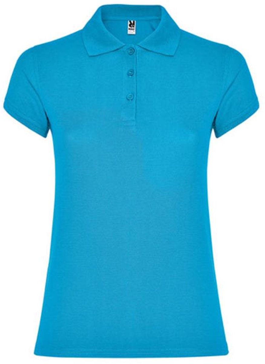 Roly - Star Dames Polo - Turquoise 12 maat S